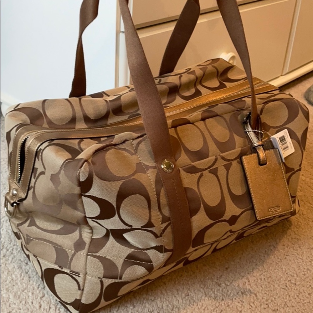 Coach travel satchel